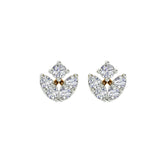 18k Yellow Gold and Diamond Stud with gold weight of 1.9g